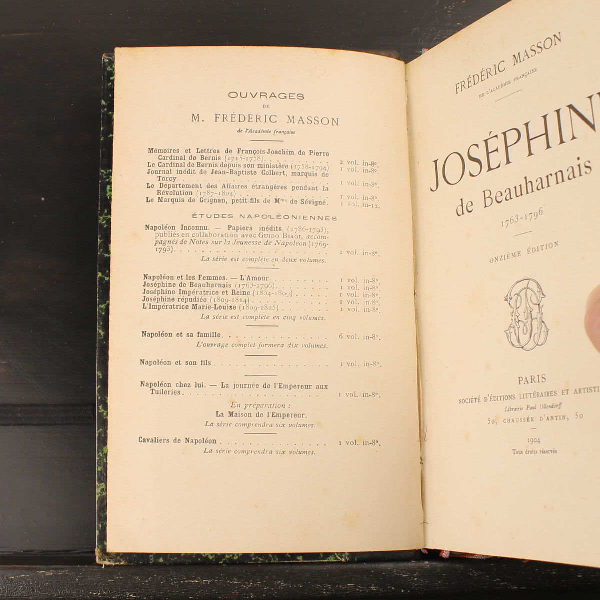 Joséphine de Beauharnais Set van 3 - Frédéric Masson - Parijs 1901-1905