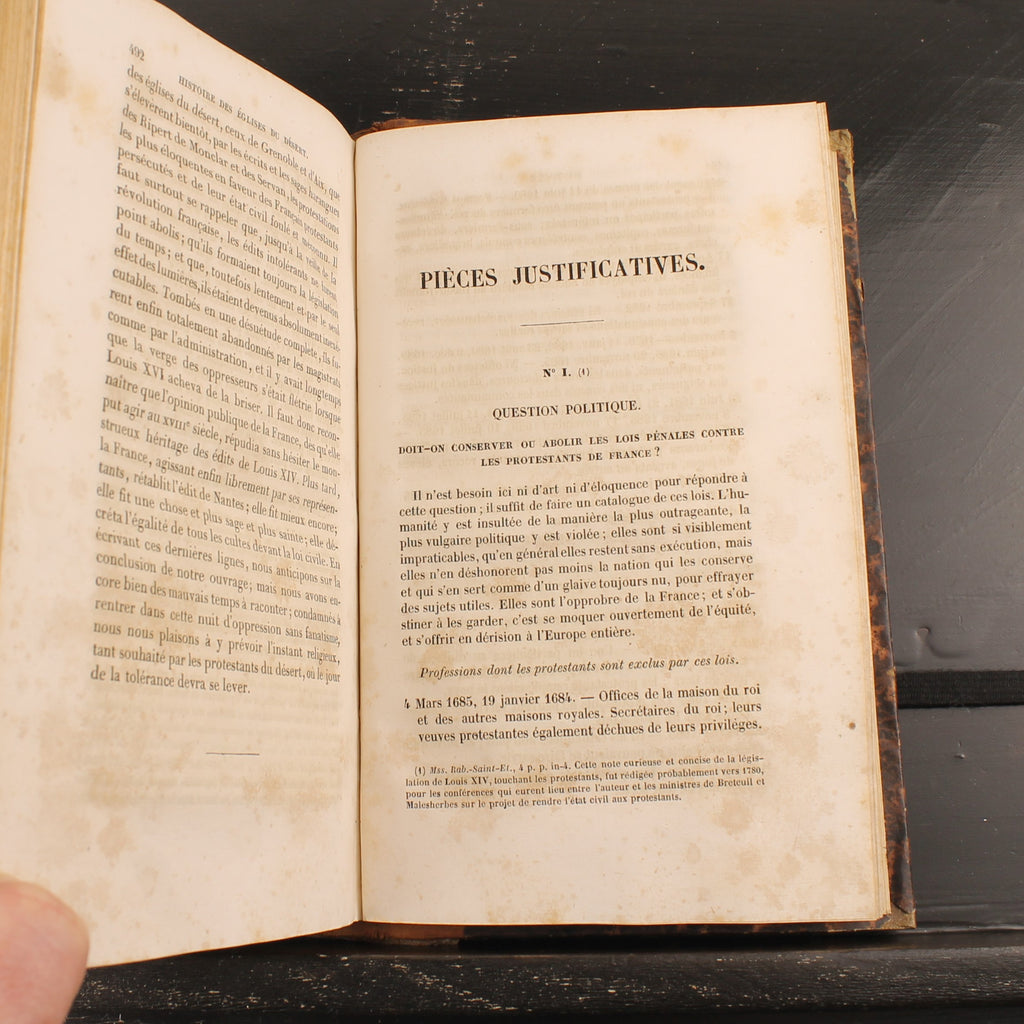 Histoire des Églises du Désert - Charles Coquerel - Eerste editie 1841