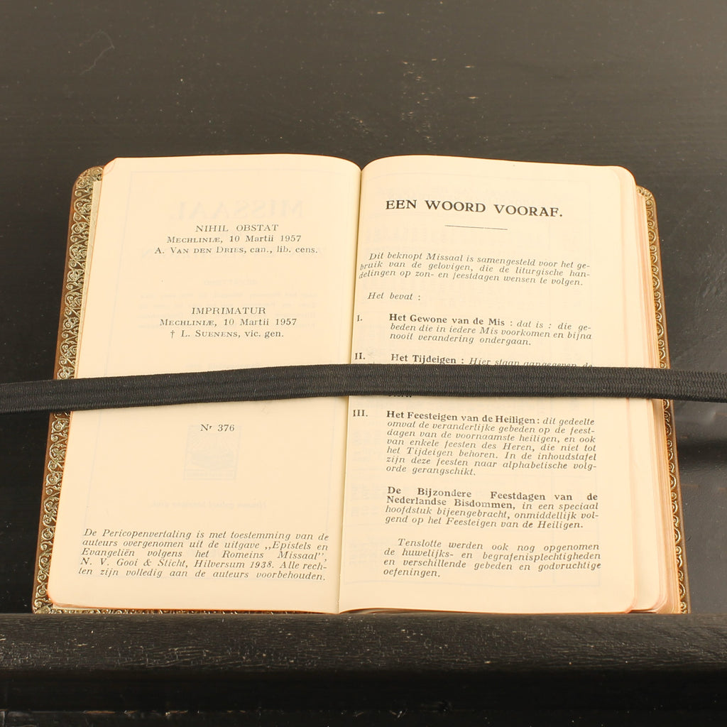 Missaal voor Zon- en Feestdagen - Luxe Leren Editie met Goudsnede -  Linssen & Derkx, Venlo 1957