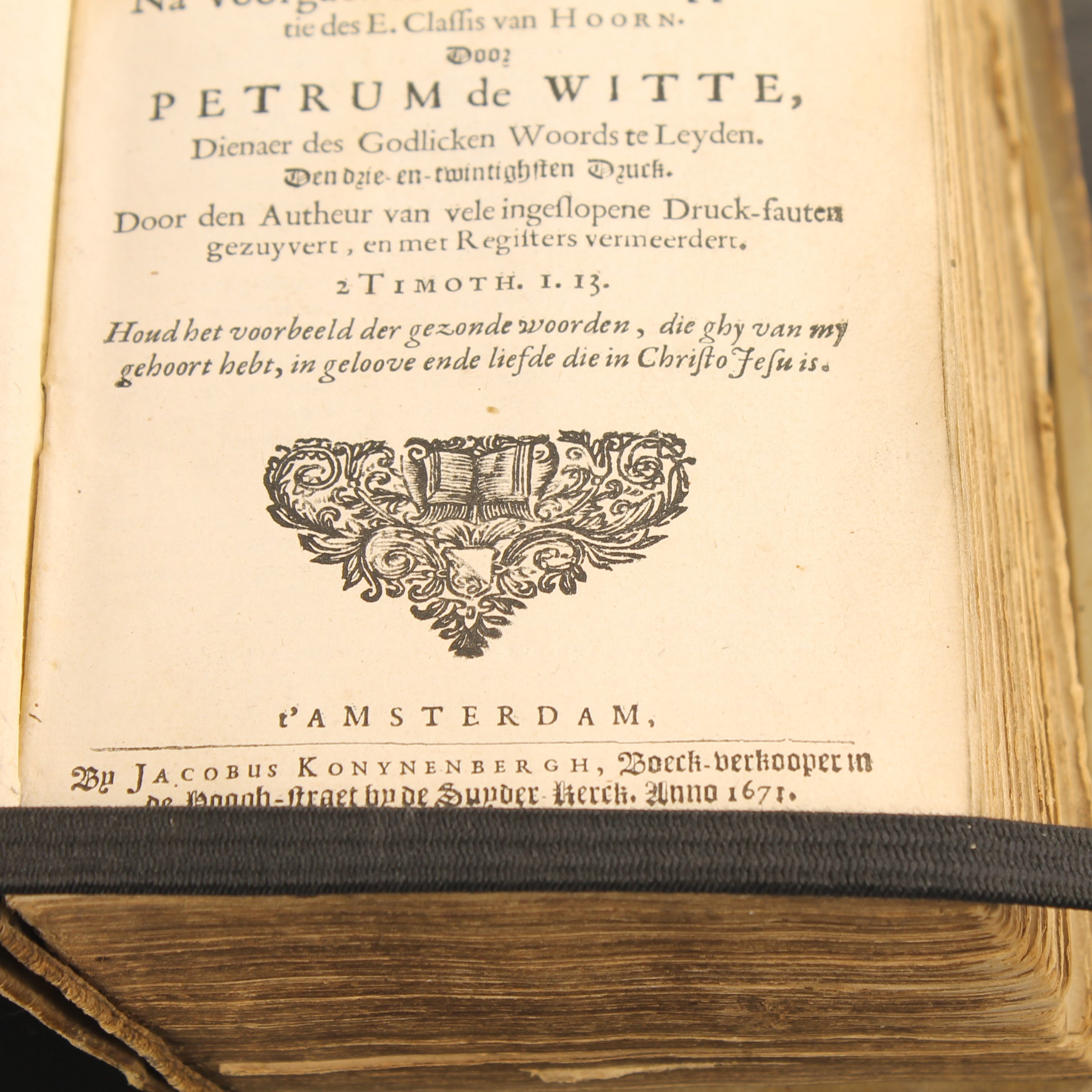 Antique 1671 – Petrus de Witte – Catechization on the Heidelberg Catechism – Amsterdam