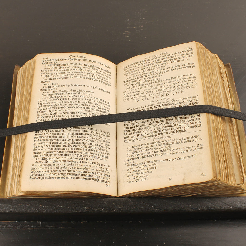 Antique 1671 – Petrus de Witte – Catechization on the Heidelberg Catechism – Amsterdam