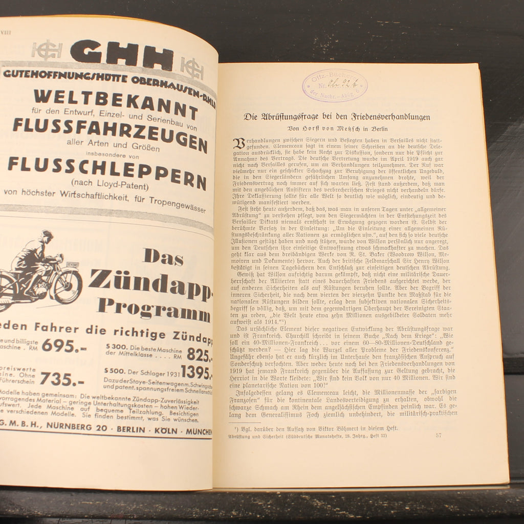 Süddeutsche Monatshefte 1931 | Abrüstung und Sicherheit | 28. Jahrgang - Heft 12
