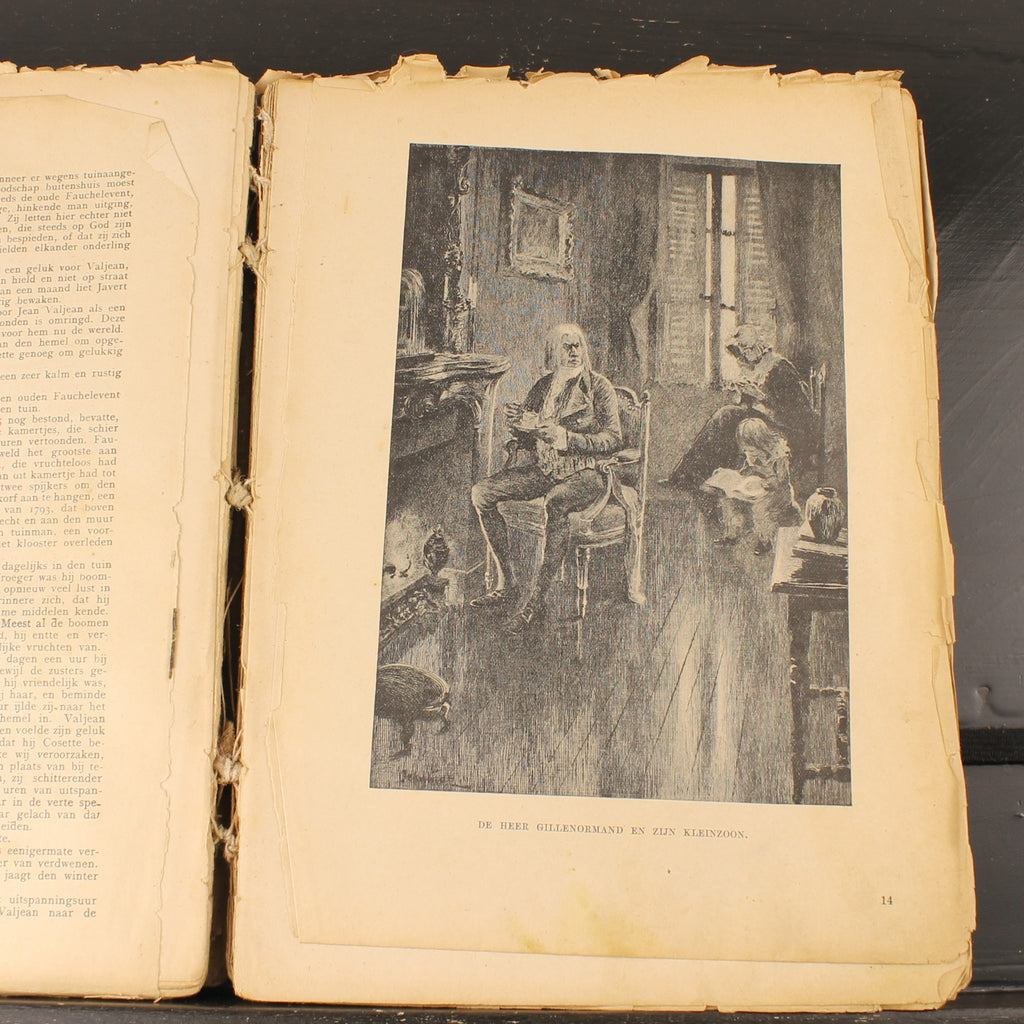 Victor Hugo - De Ellendigen | Oude Geïllustreerde Jubileumuitgave Dagblad De Echo