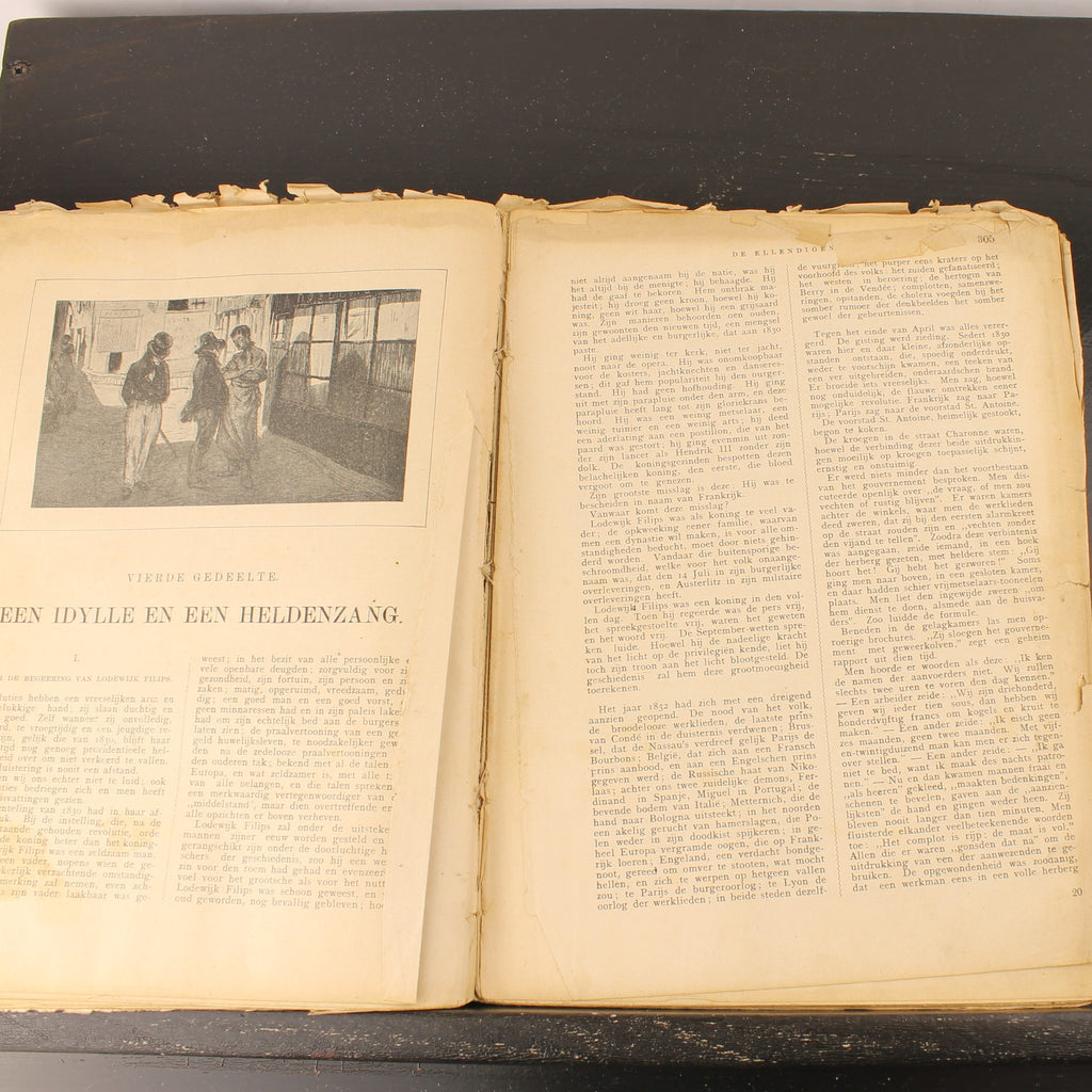 Victor Hugo - De Ellendigen | Oude Geïllustreerde Jubileumuitgave Dagblad De Echo