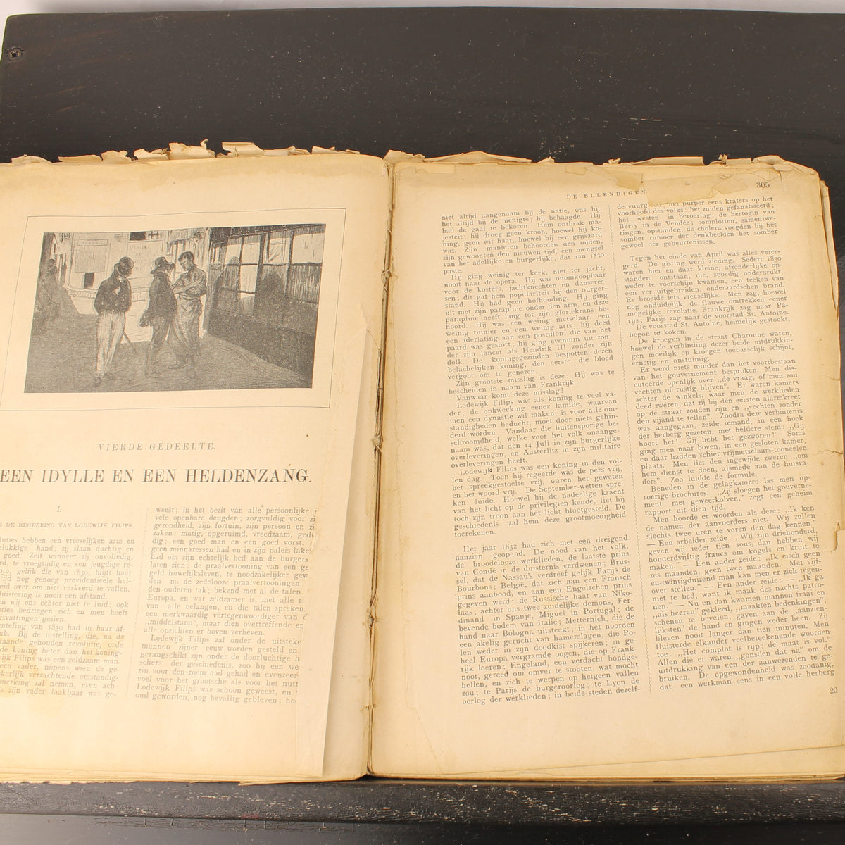 Victor Hugo - De Ellendigen | Oude Geïllustreerde Jubileumuitgave Dagblad De Echo