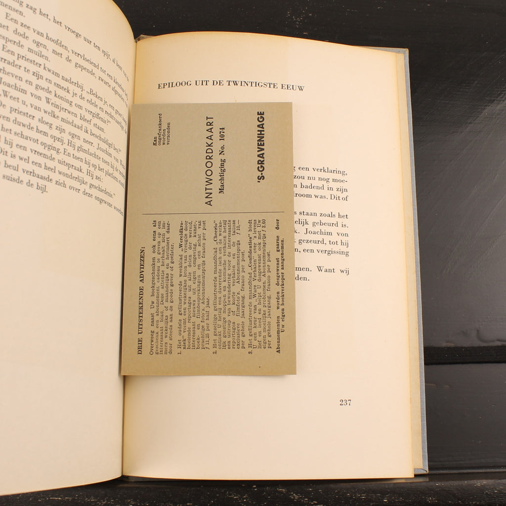 De Onvolmaakte Illusie | W.M. Pogge van Ranken | Anton Pieck | 1957