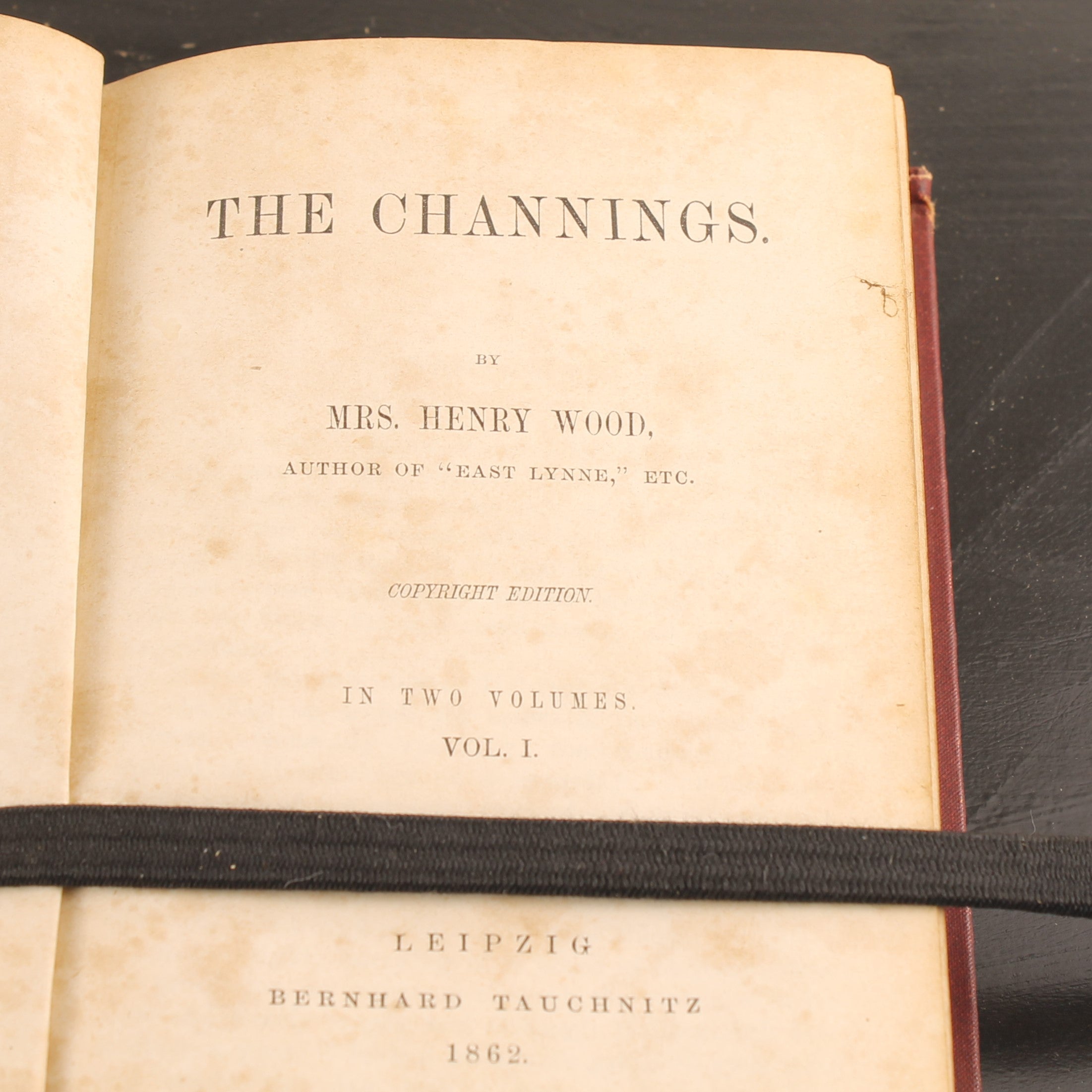 The Channings - Mrs. Henry Wood | Originele Tauchnitz Editie 1862 | Victoriaanse Roman
