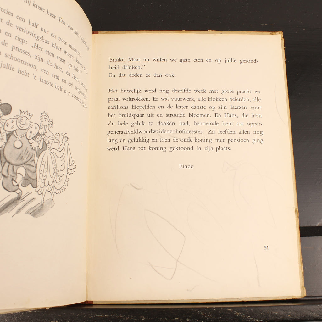 De Gelaarsde Kat - Erich Kästner & Walter Trier | Eerste Nederlandse Uitgave 1951