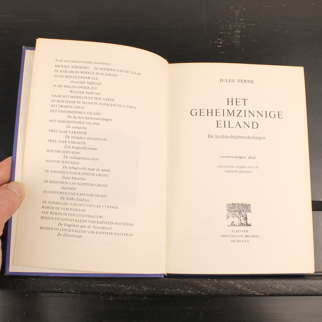 Het Geheimzinnige Eiland Deel 1 en 2 - Jules Verne - Elsevier 1980