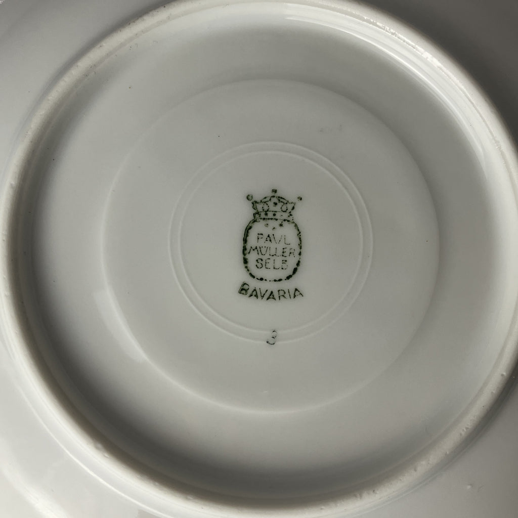 Paul Müller Selb Bavaria Kop en Schotel Set 4-delig Zwart Goud Porselein