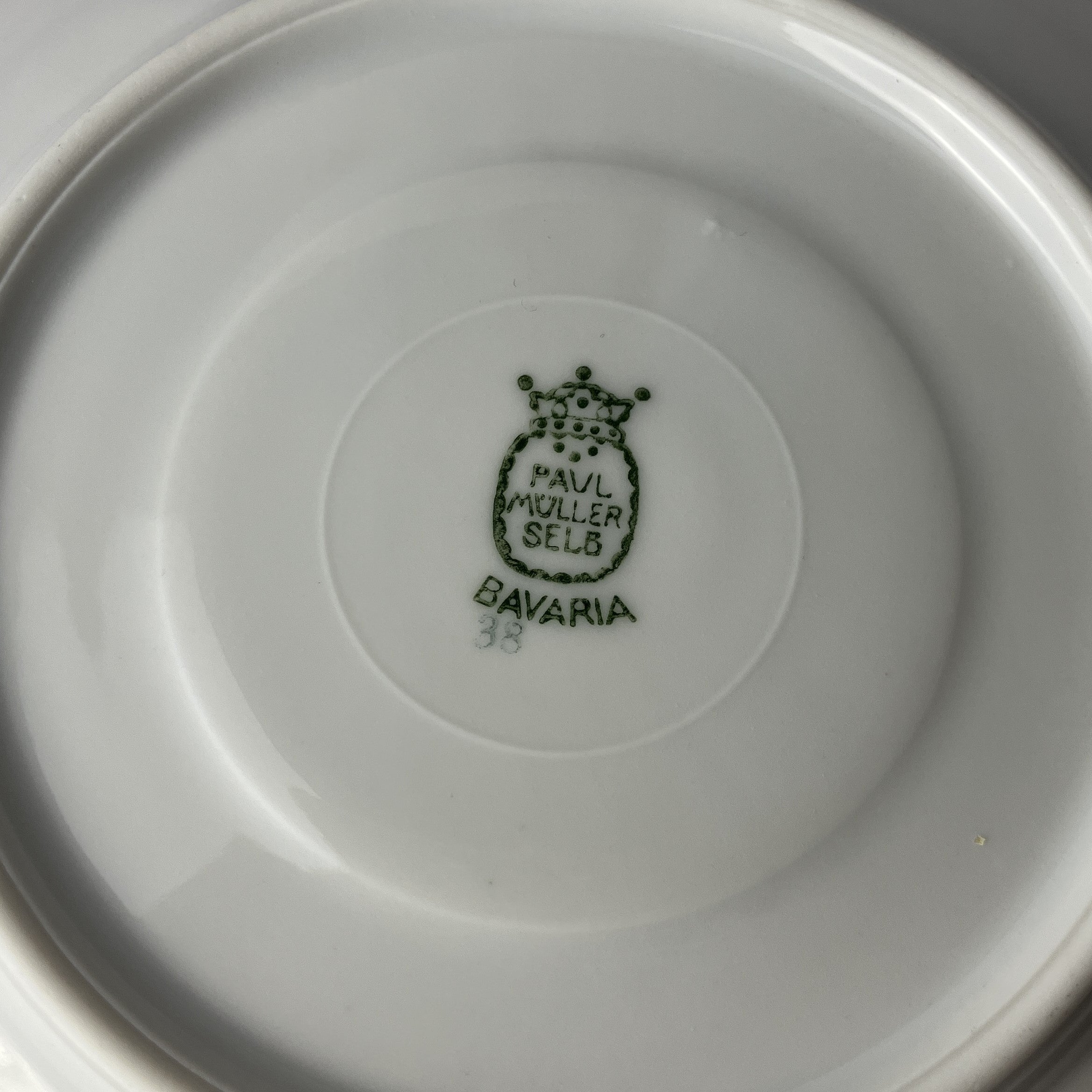 Paul Müller Selb Bavaria Kop en Schotel Set 4-delig Zwart Goud Porselein