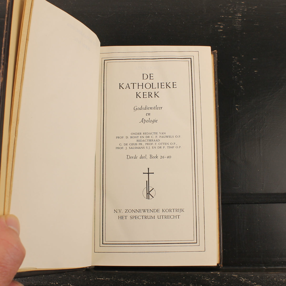 De Katholieke Kerk | Godsdienstleer en Apologie | Complete 3-Delige Set | Het Spectrum, Utrecht 1942-1946