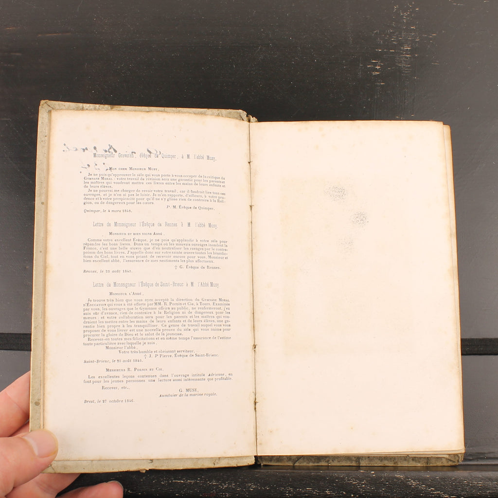 Adrienne ou les Conseils d'une Institutrice - Alida de Savignac - Tours 1846