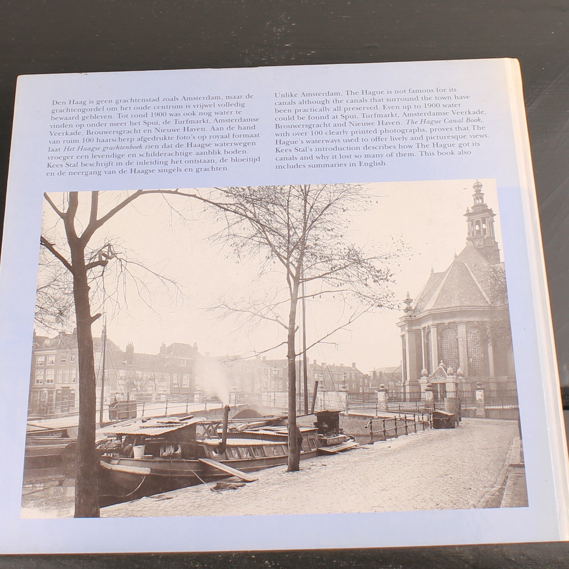 Het Haagse Grachtenboek (1999) – Oude Foto’s 1855–1950 – Den Haag Historie – Gebonden Editie