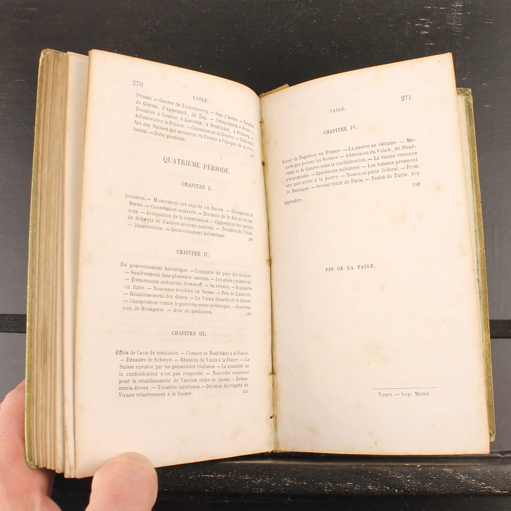 Histoire de la Suisse - M. de Marlès - Ad. Mame et Cie, Tours 1847