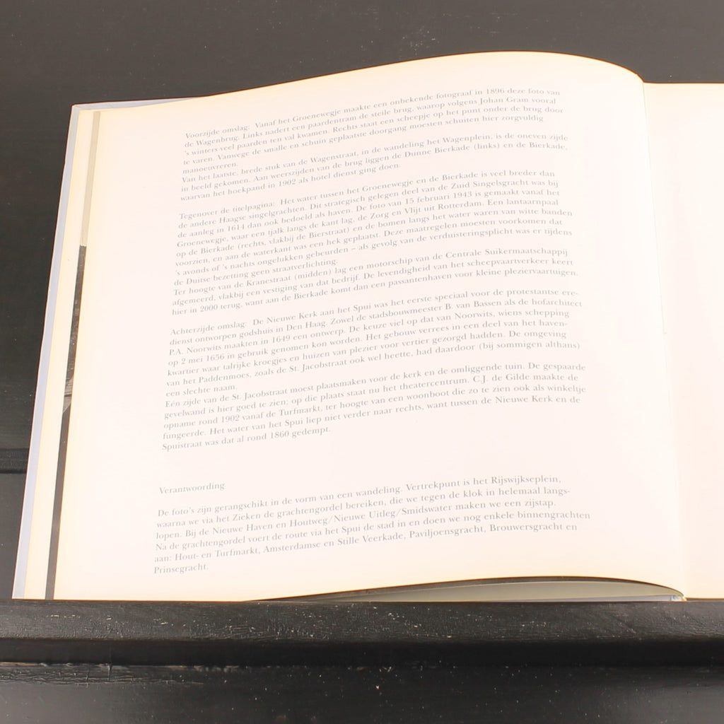 Het Haagse Grachtenboek (1999) – Oude Foto’s 1855–1950 – Den Haag Historie – Gebonden Editie