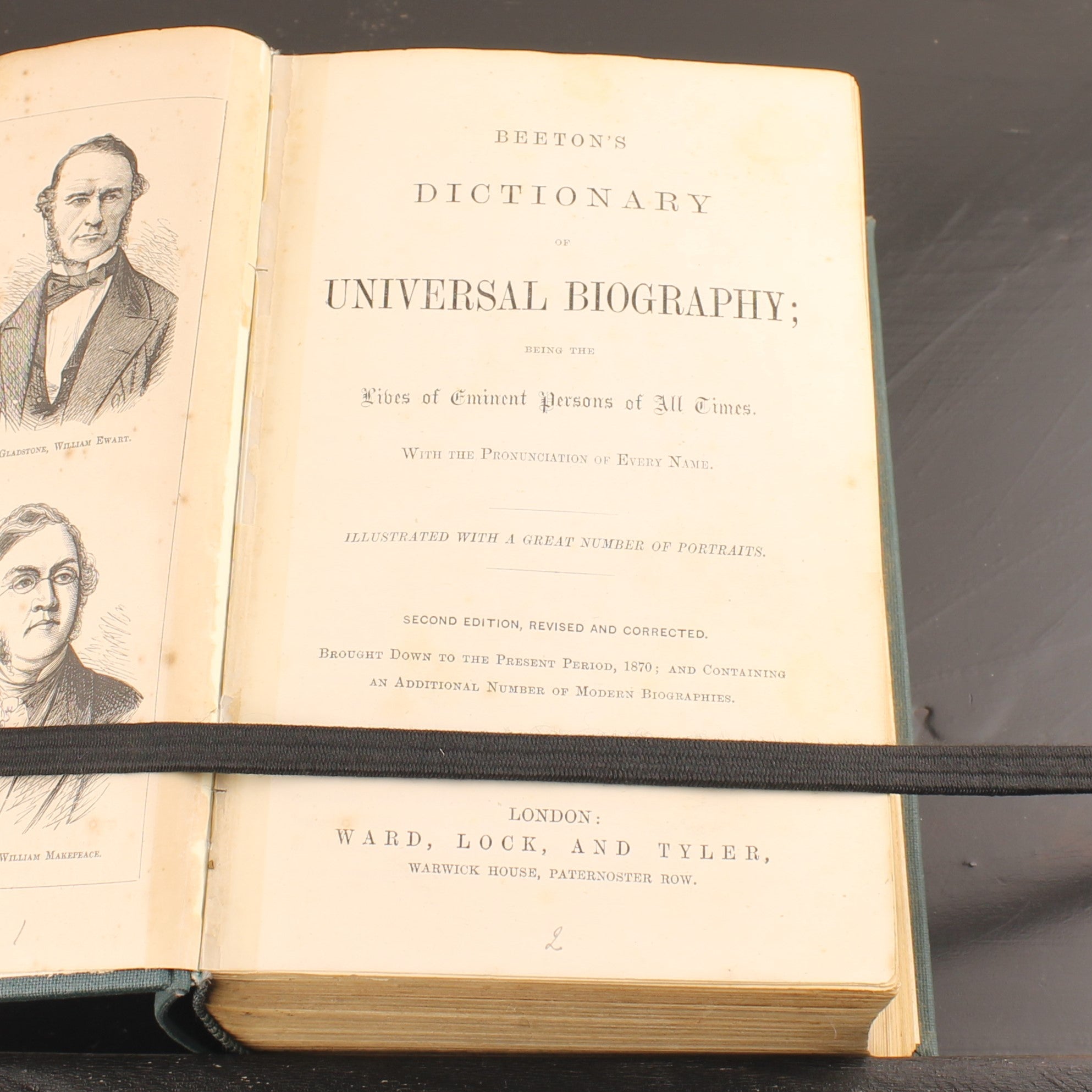 Beeton’s Dictionary of Universal Biography 1870 – Victoriaanse Encyclopedie met Gravures – Ward Lock London