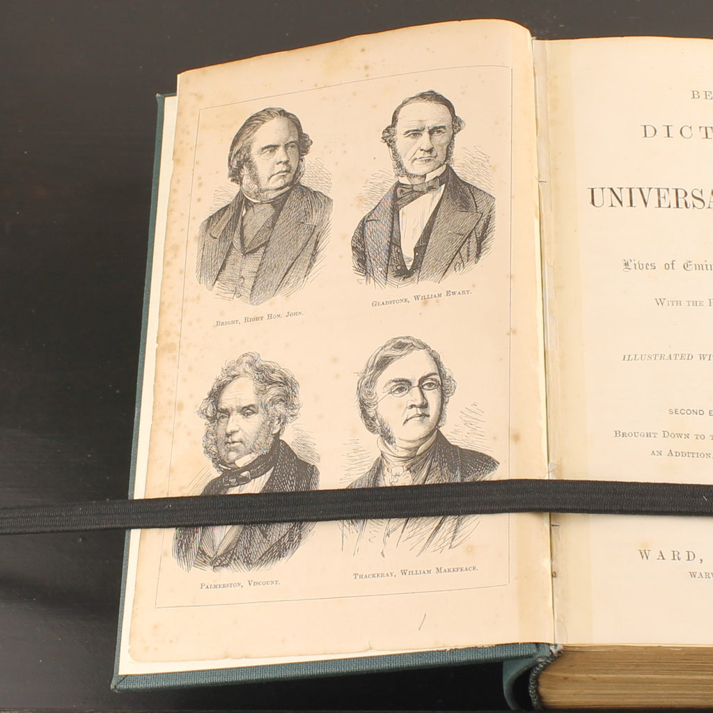 Beeton’s Dictionary of Universal Biography 1870 – Victoriaanse Encyclopedie met Gravures – Ward Lock London