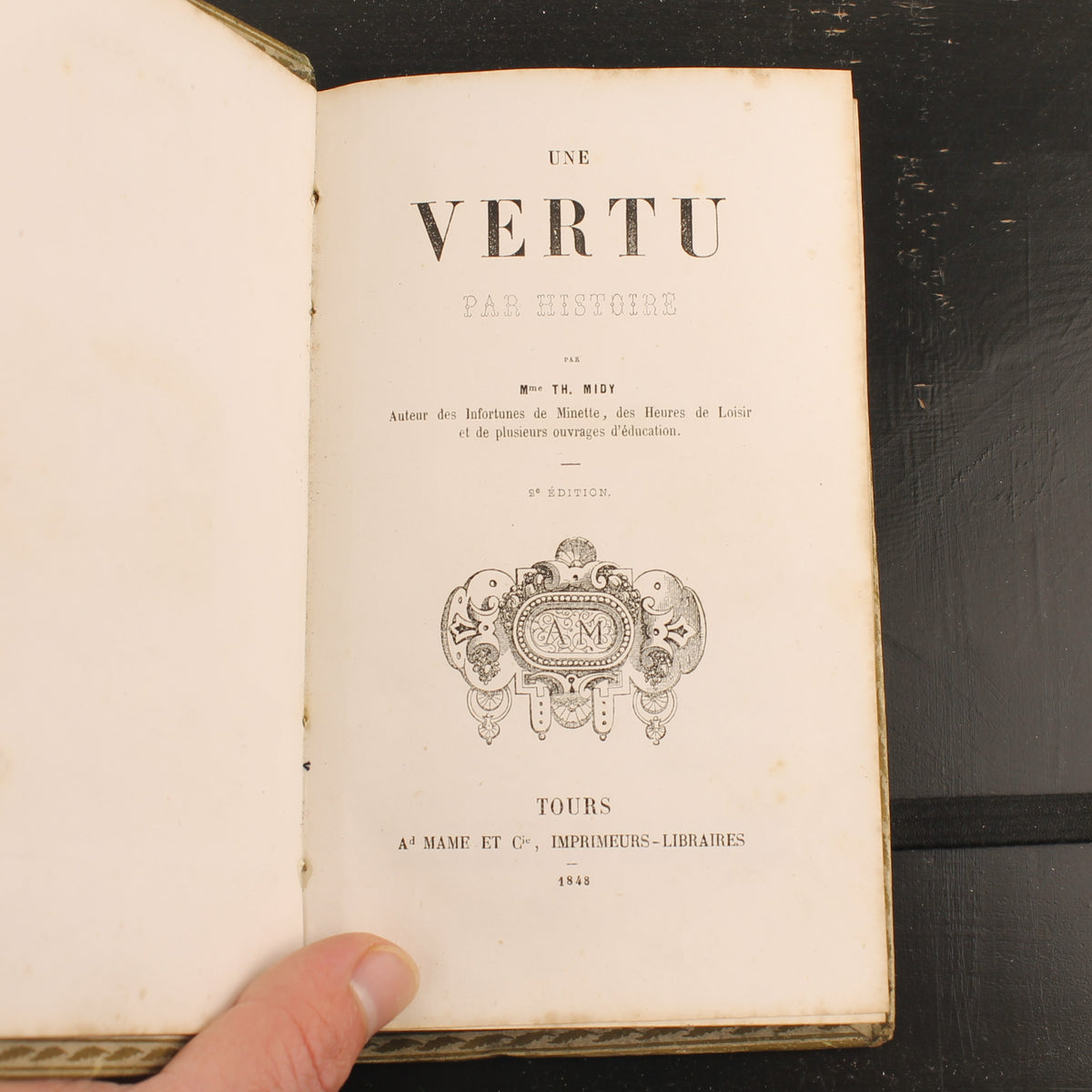 Une Vertu par Histoire - Rosine de La Salle Midy - Ad. Mame et Cie, Tours 1848