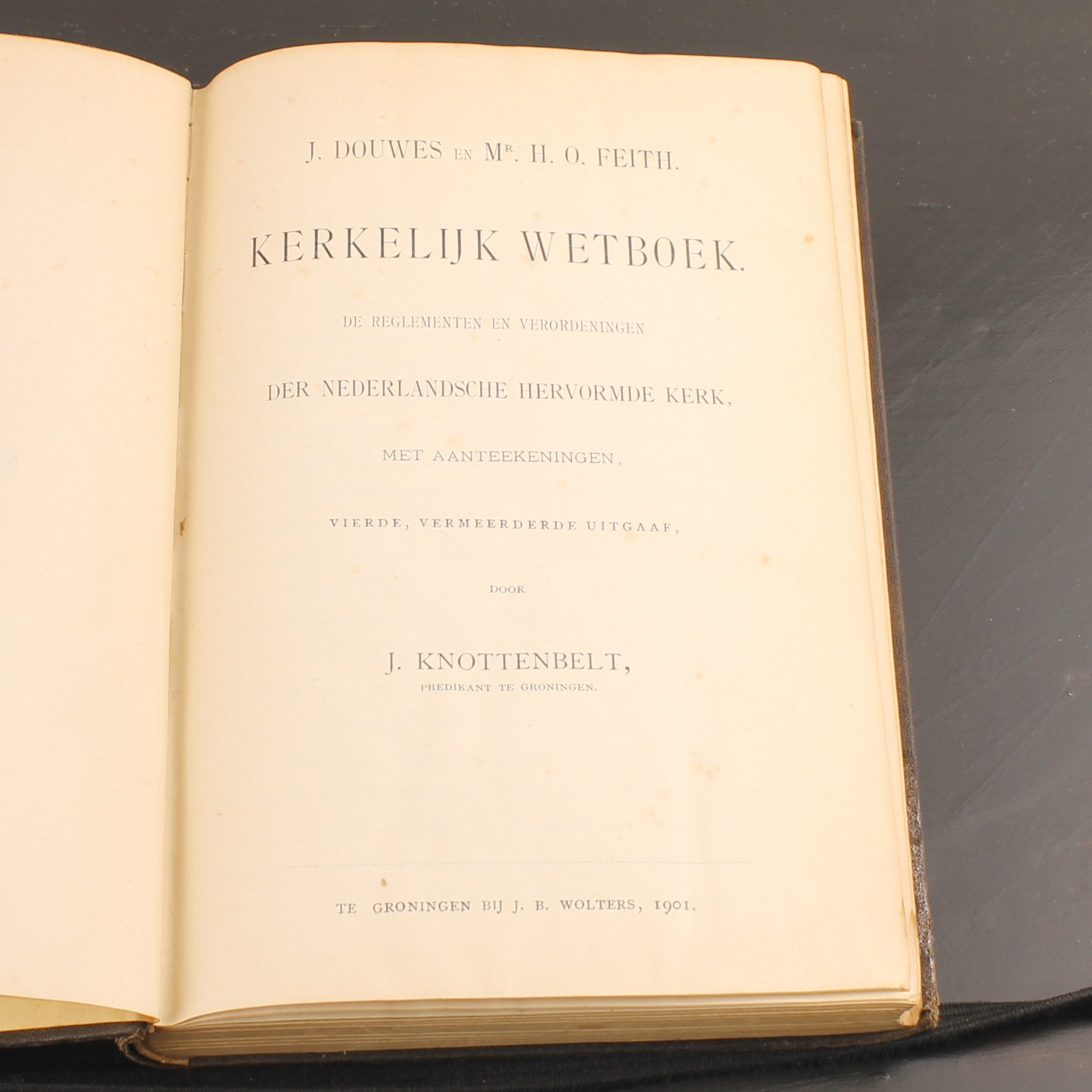 Kerkelijk Wetboek - J. Knottenbelt - Nederlandsche Hervormde Kerk - J.B. Wolters, Groningen 1901
