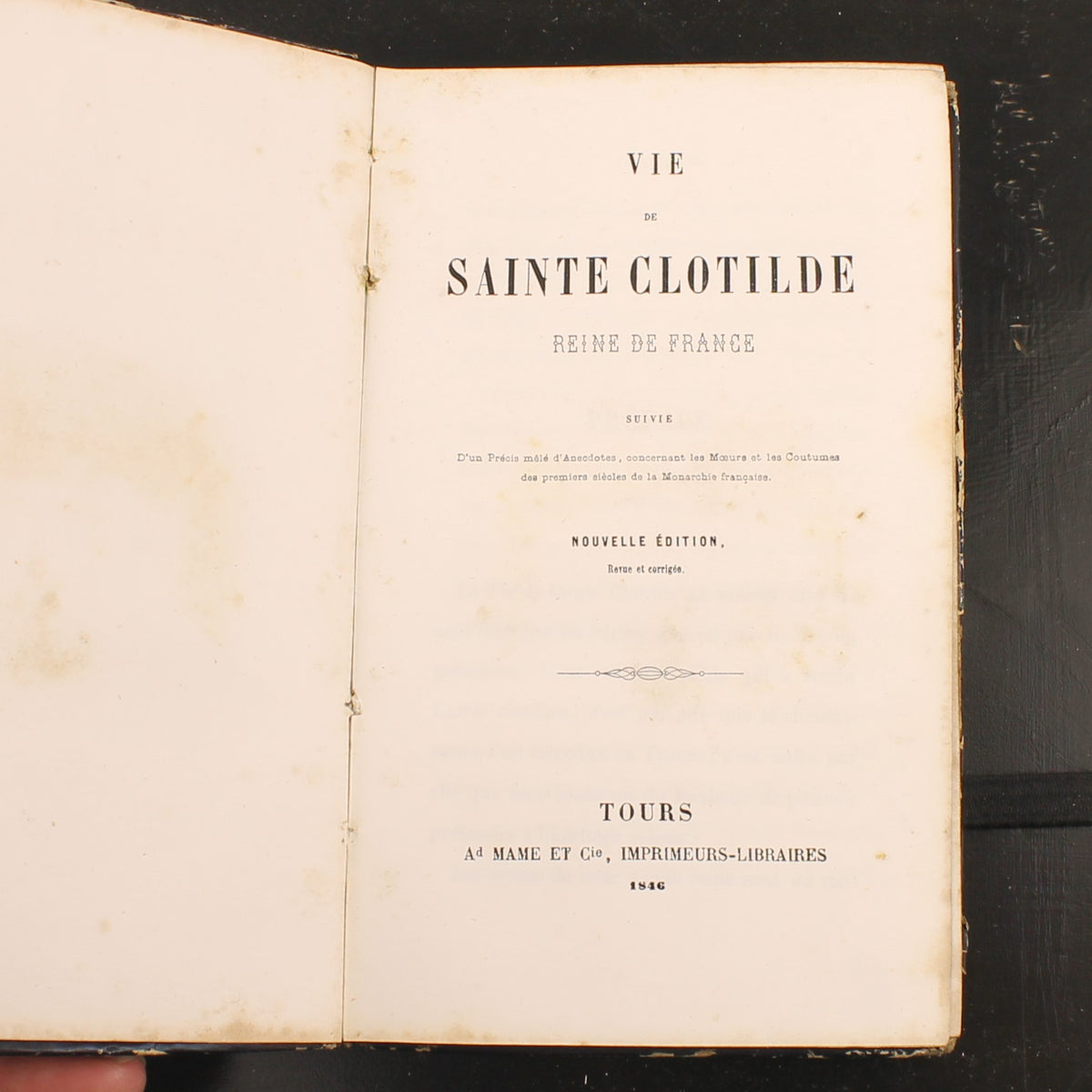 Vie de Sainte Clotilde - Sophie de Renneville - Ad. Mame et Cie, Tours 1846