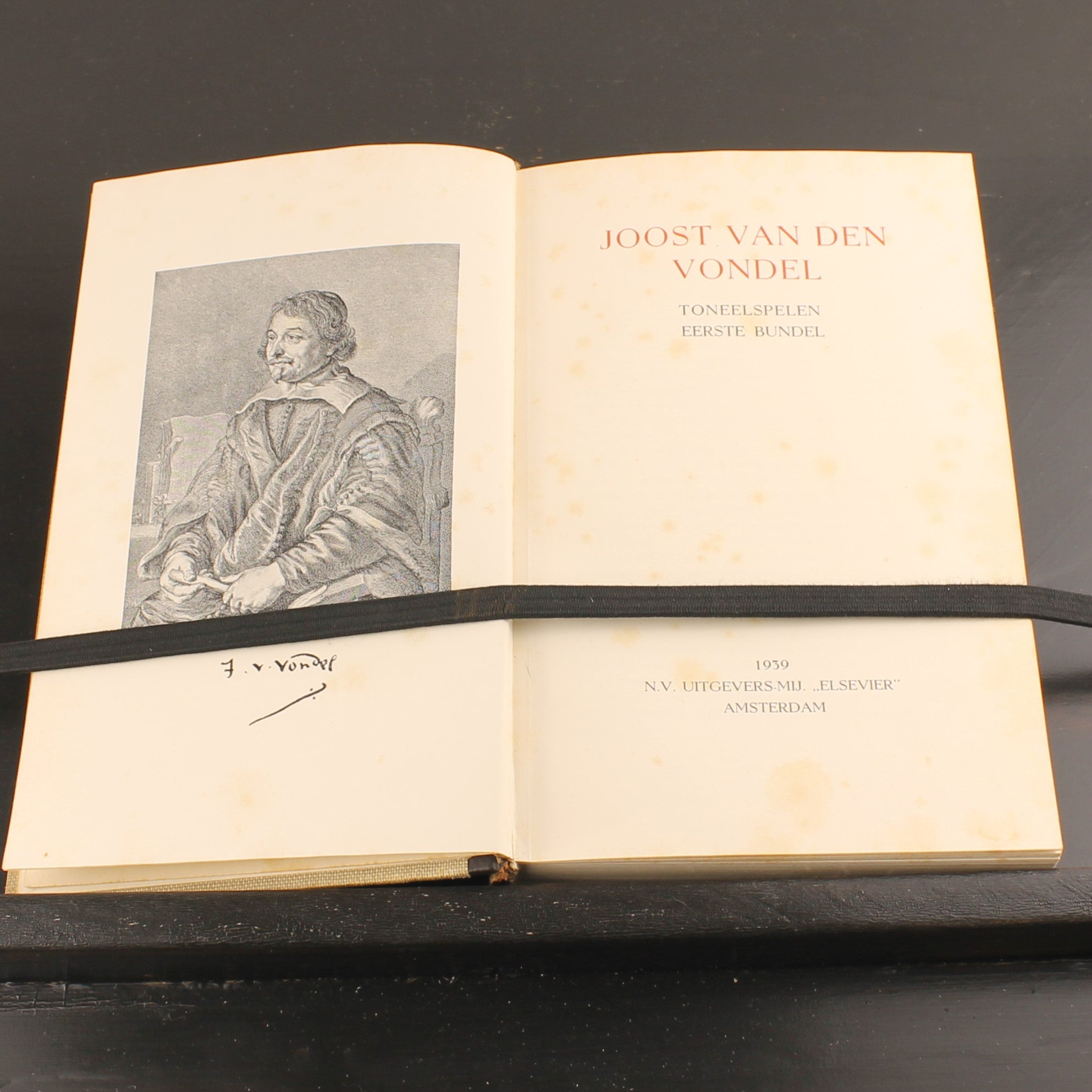 Vooroorlogse Vondel Toneelspelen – 2 Delen (1939–1941) – Elsevier Amsterdam – Bibliotheek der Nederlandsche Letteren