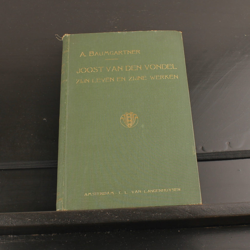 Livre ancien 1886 – Joost van den Vondel – Baumgartner – Avec dessins au crayon signés – Amsterdam