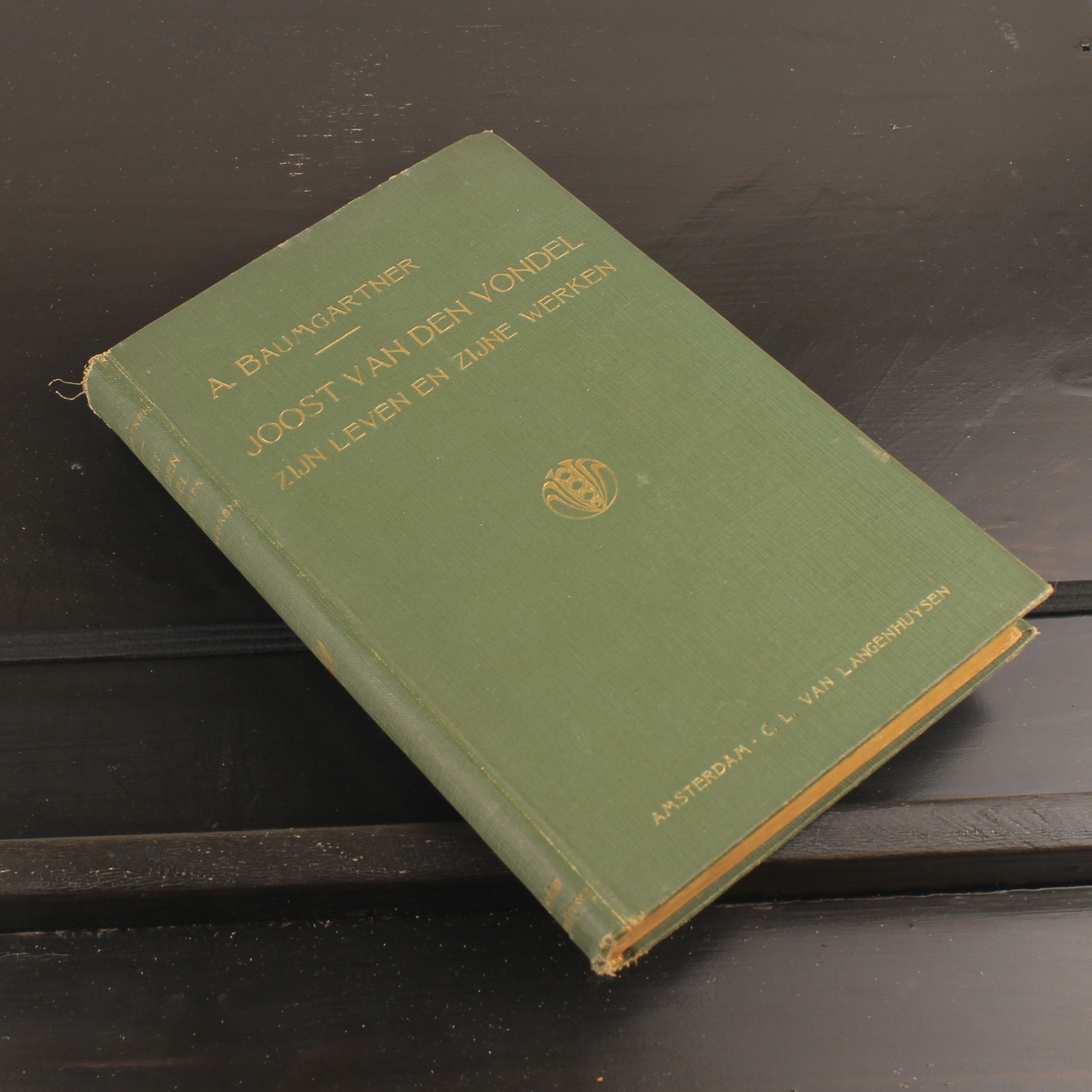 Livre ancien 1886 – Joost van den Vondel – Baumgartner – Avec dessins au crayon signés – Amsterdam