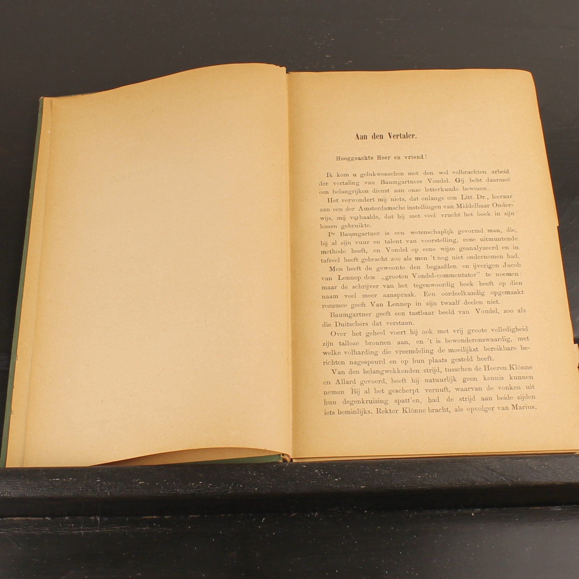 Livre ancien 1886 – Joost van den Vondel – Baumgartner – Avec dessins au crayon signés – Amsterdam