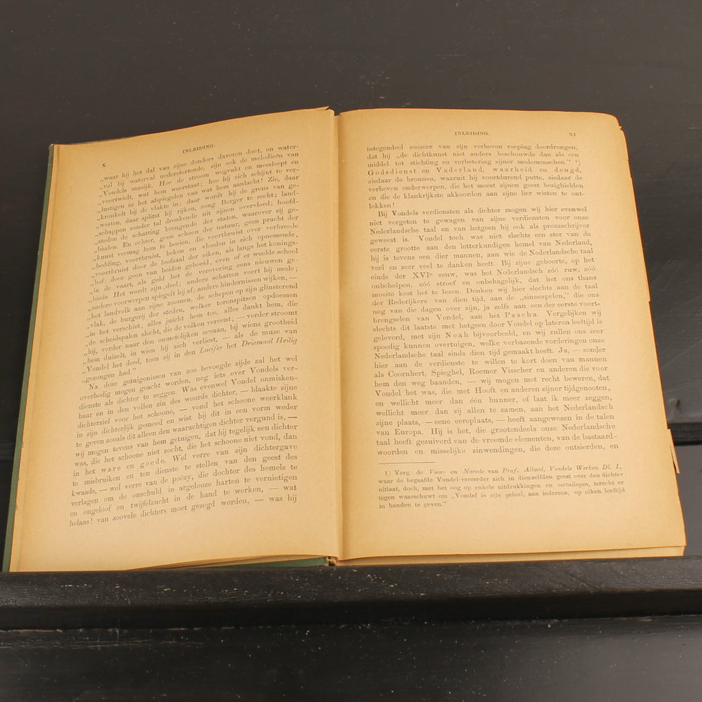 Livre ancien 1886 – Joost van den Vondel – Baumgartner – Avec dessins au crayon signés – Amsterdam