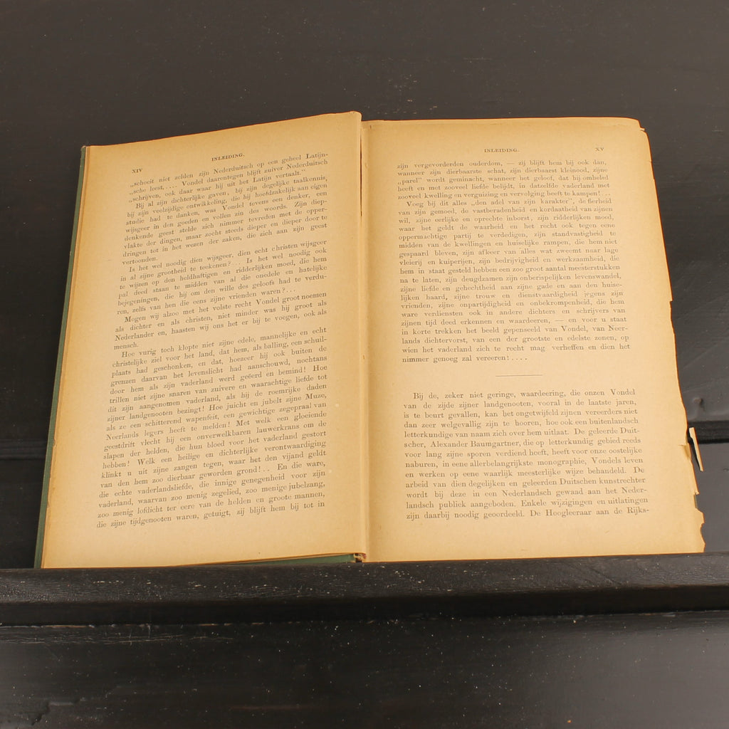 Livre ancien 1886 – Joost van den Vondel – Baumgartner – Avec dessins au crayon signés – Amsterdam