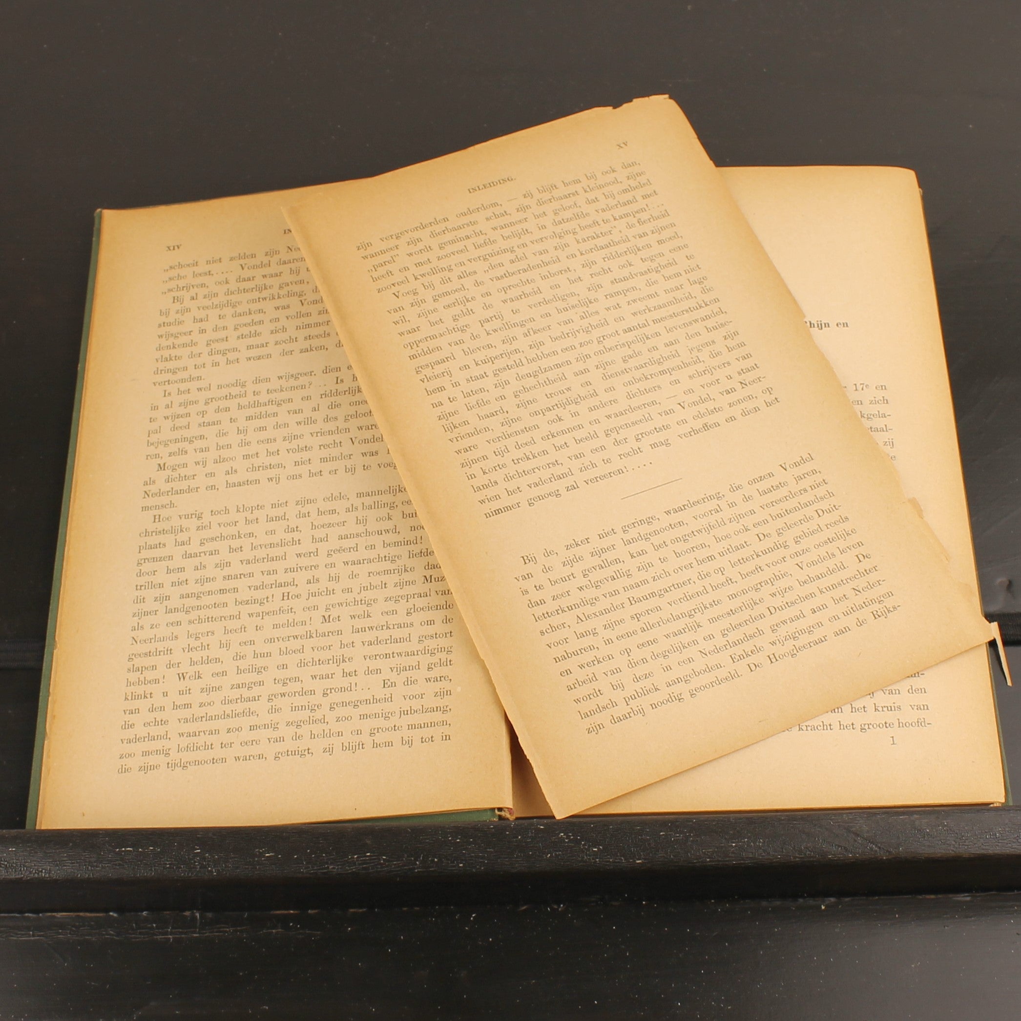 Livre ancien 1886 – Joost van den Vondel – Baumgartner – Avec dessins au crayon signés – Amsterdam