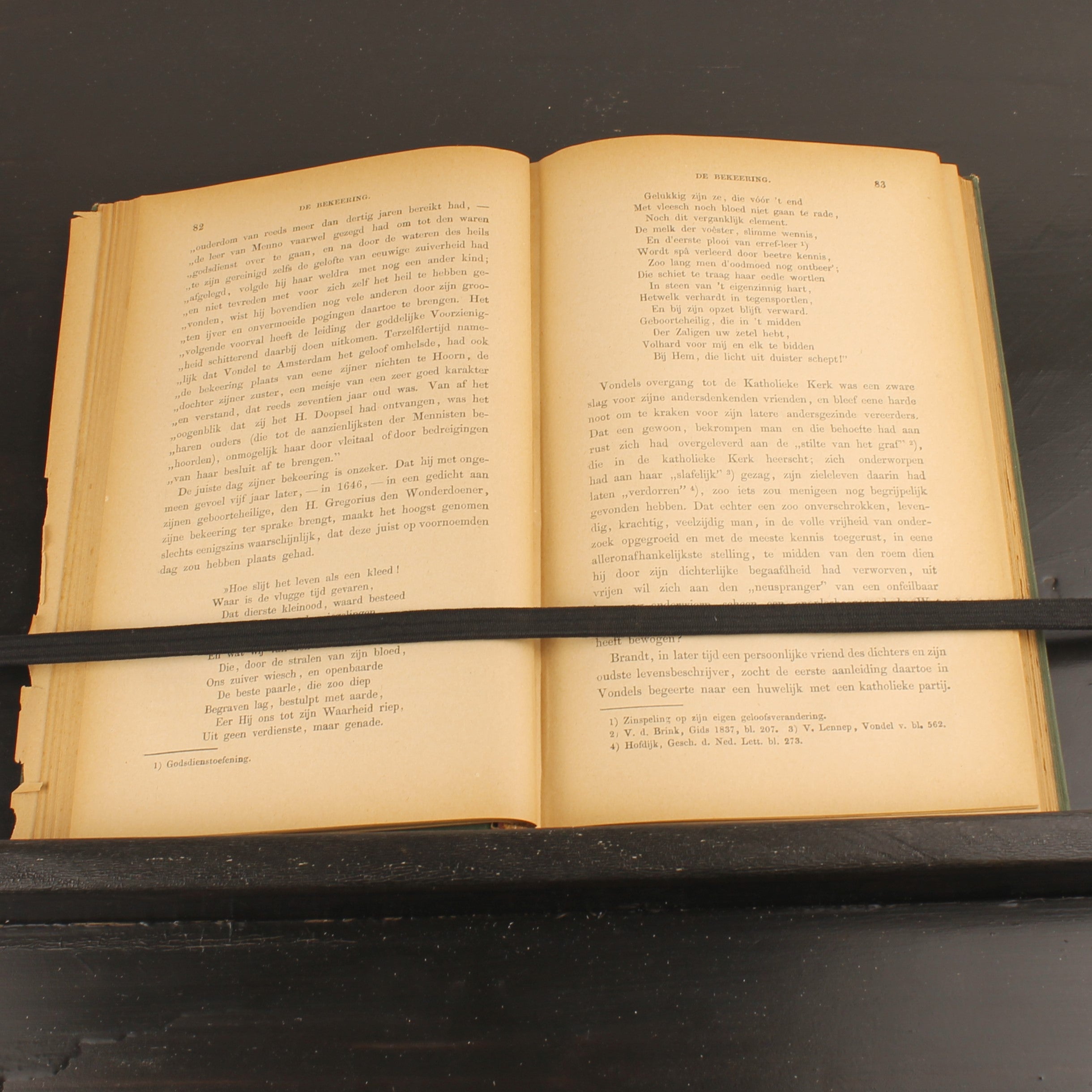 Livre ancien 1886 – Joost van den Vondel – Baumgartner – Avec dessins au crayon signés – Amsterdam