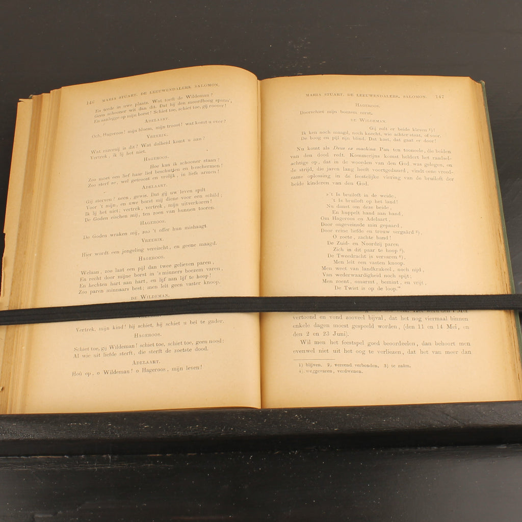 Livre ancien 1886 – Joost van den Vondel – Baumgartner – Avec dessins au crayon signés – Amsterdam