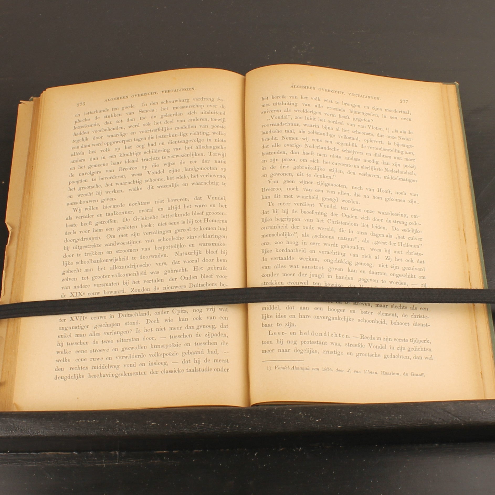 Livre ancien 1886 – Joost van den Vondel – Baumgartner – Avec dessins au crayon signés – Amsterdam