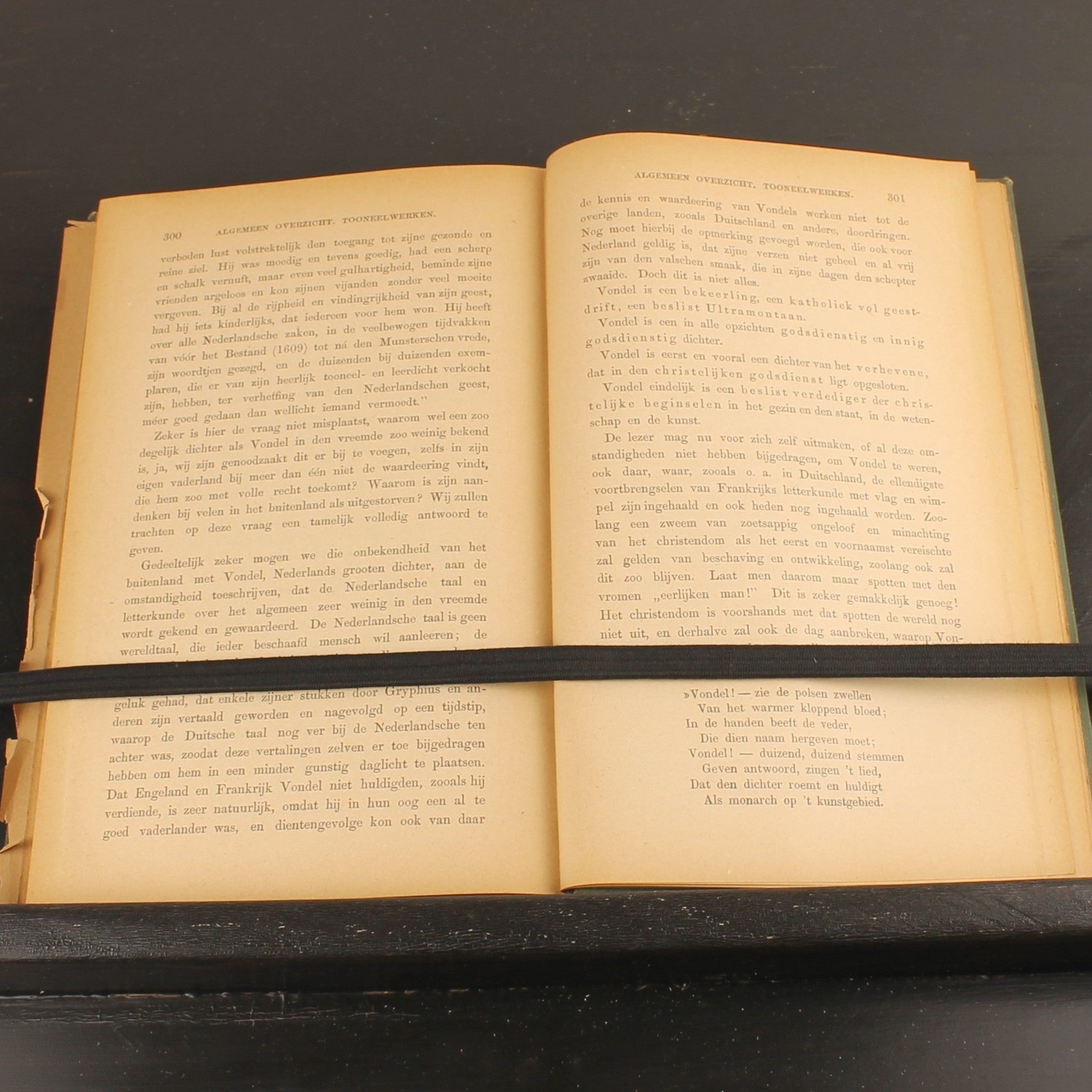 Livre ancien 1886 – Joost van den Vondel – Baumgartner – Avec dessins au crayon signés – Amsterdam