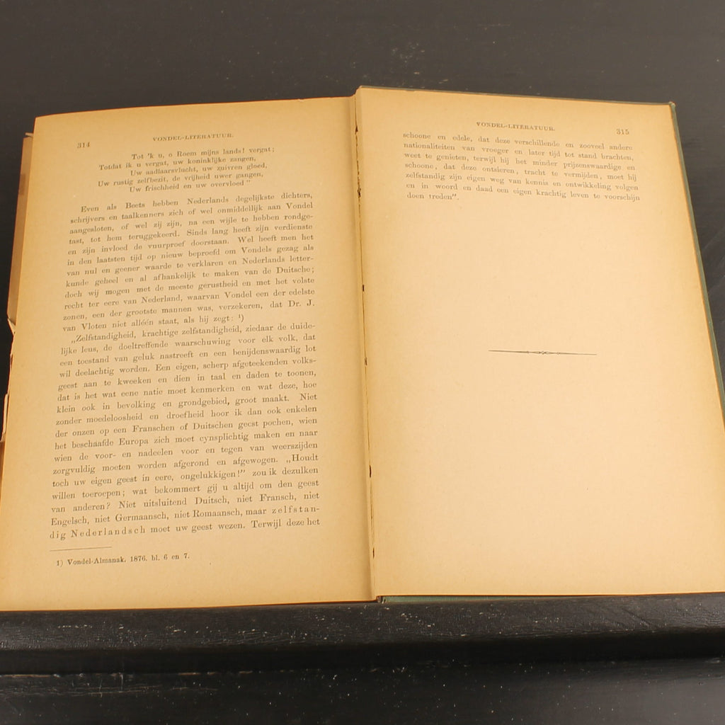 Livre ancien 1886 – Joost van den Vondel – Baumgartner – Avec dessins au crayon signés – Amsterdam