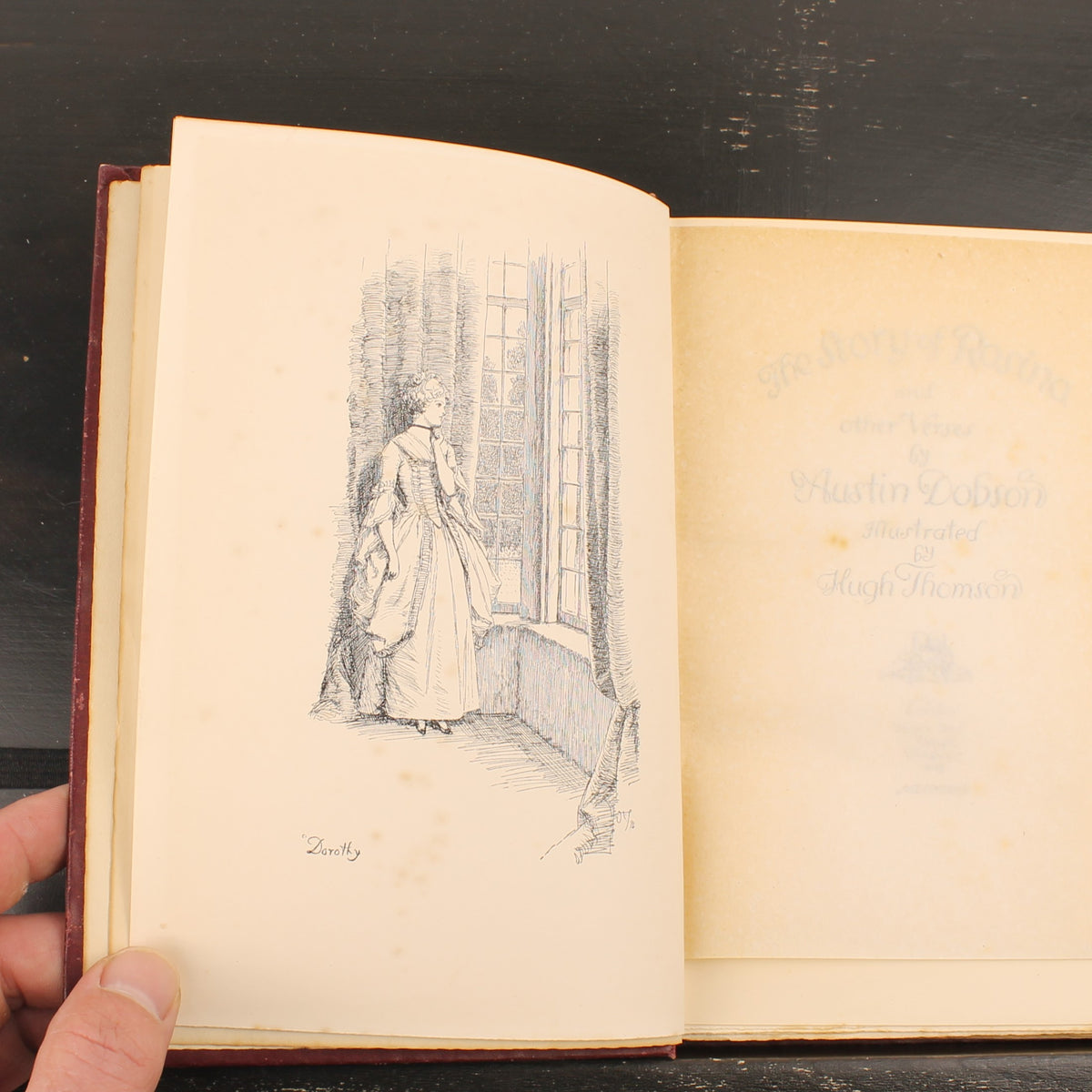 The Story of Rosina and Other Verses - Austin Dobson - Hugh Thomson - Eerste Editie 1895