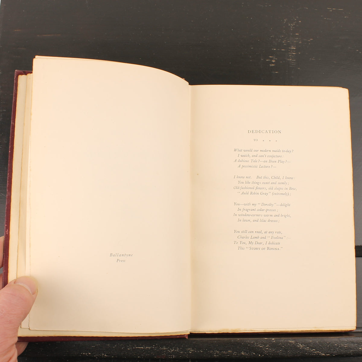 The Story of Rosina and Other Verses - Austin Dobson - Hugh Thomson - Primera Edición 1895