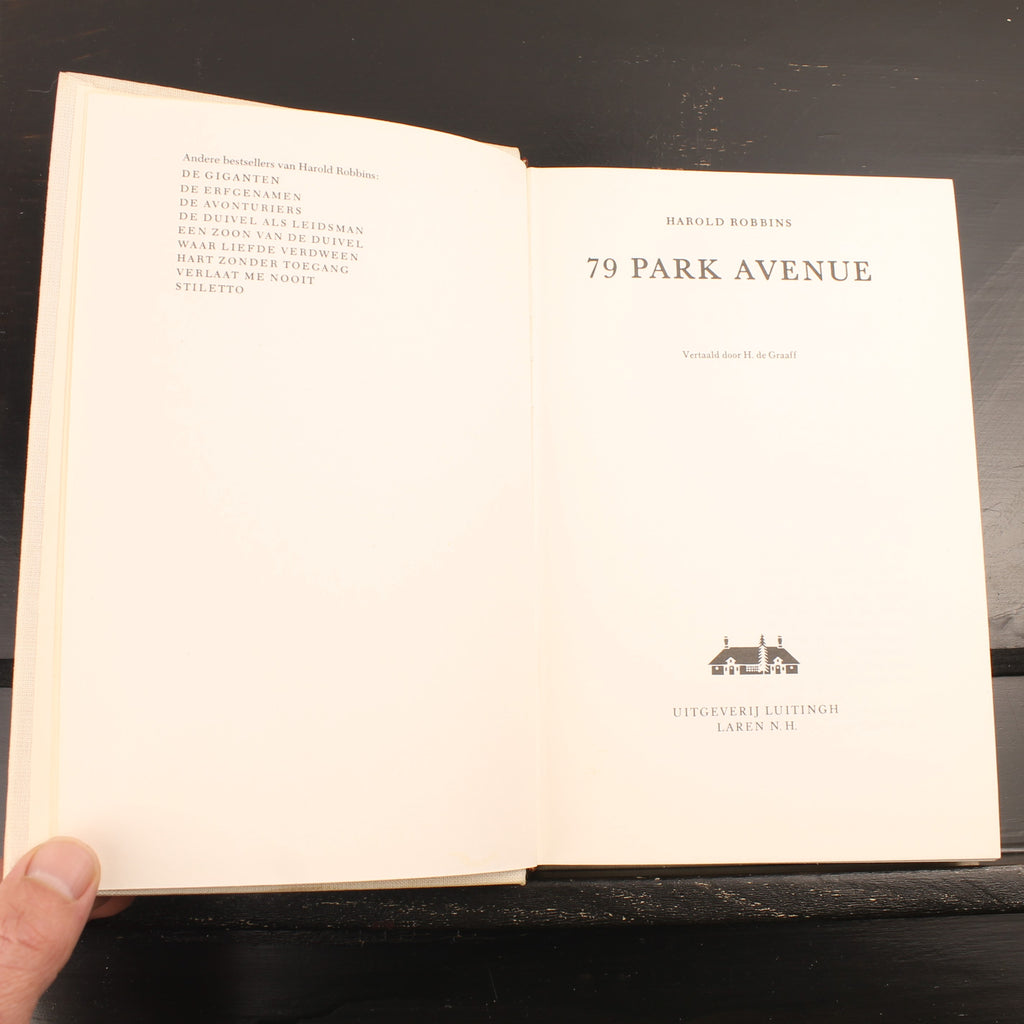 79 Park Avenue - Harold Robbins - Editorial Luitingh, Laren, aprox. 1974