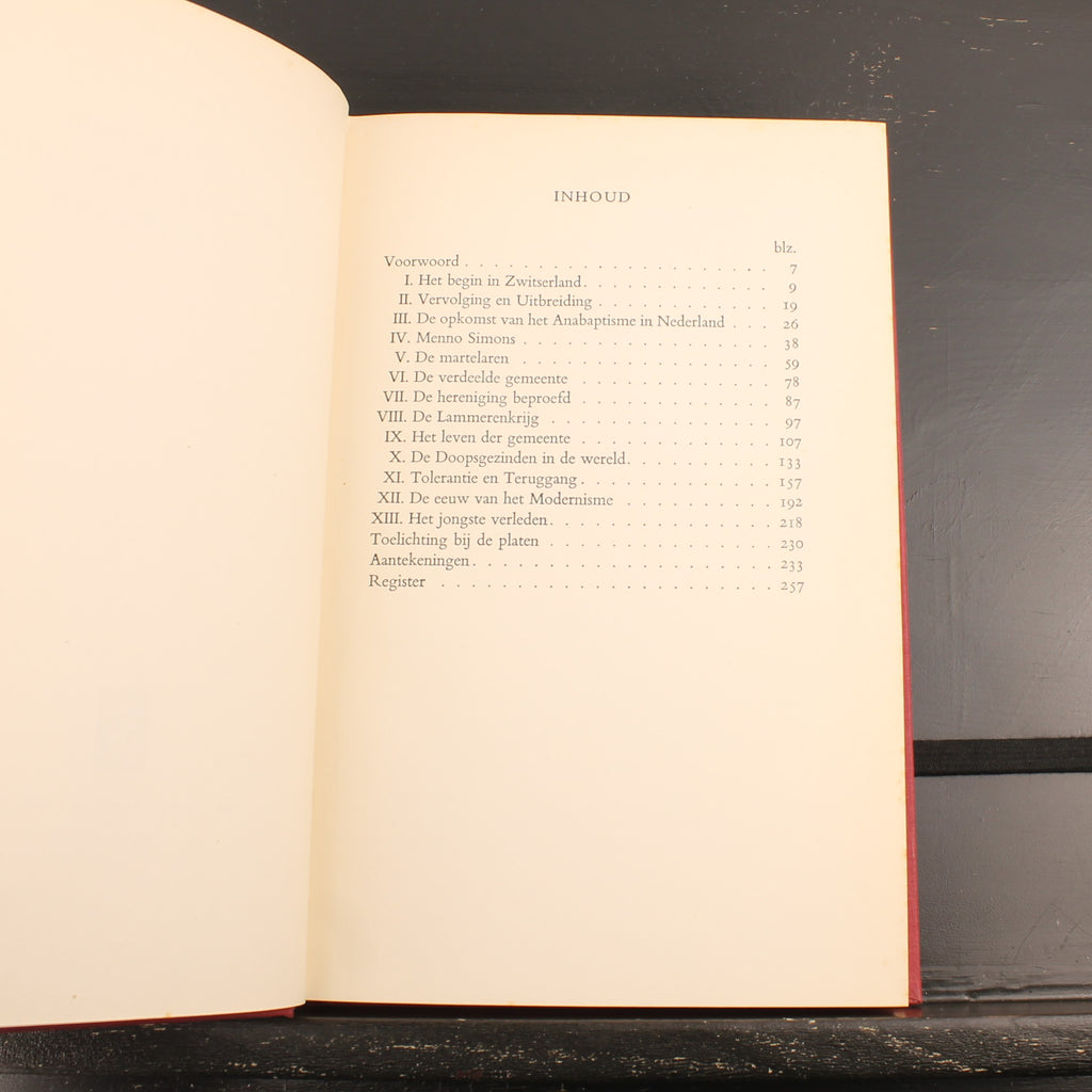 Histoire des baptistes aux Pays-Bas - N. van der Zijpp - Édition originale 1952