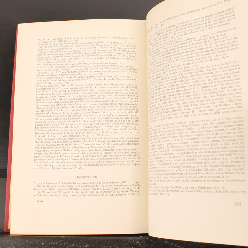 Histoire des baptistes aux Pays-Bas - N. van der Zijpp - Édition originale 1952