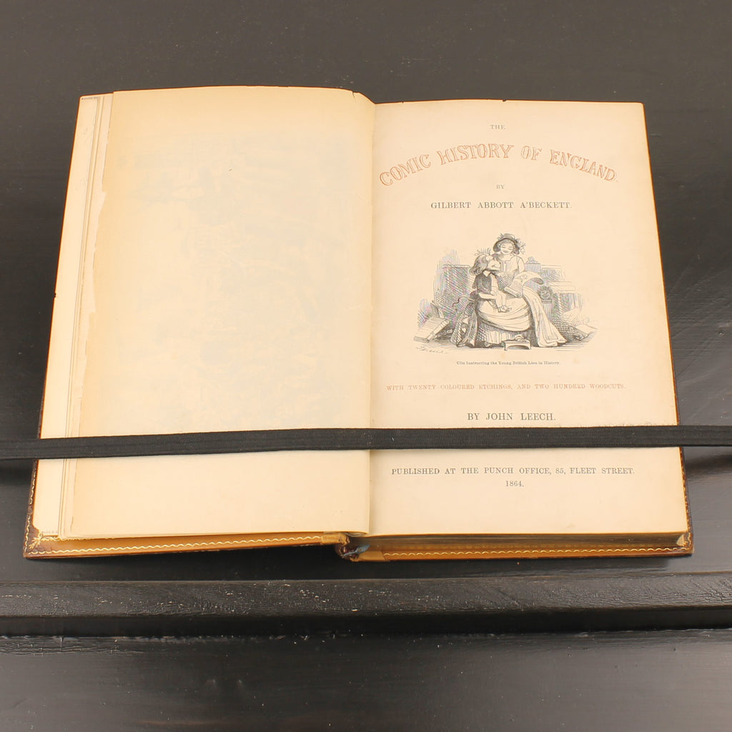 The Comic History of England (1864) – Set victorien en 2 volumes avec eaux-fortes coloriées – John Leech – Antique