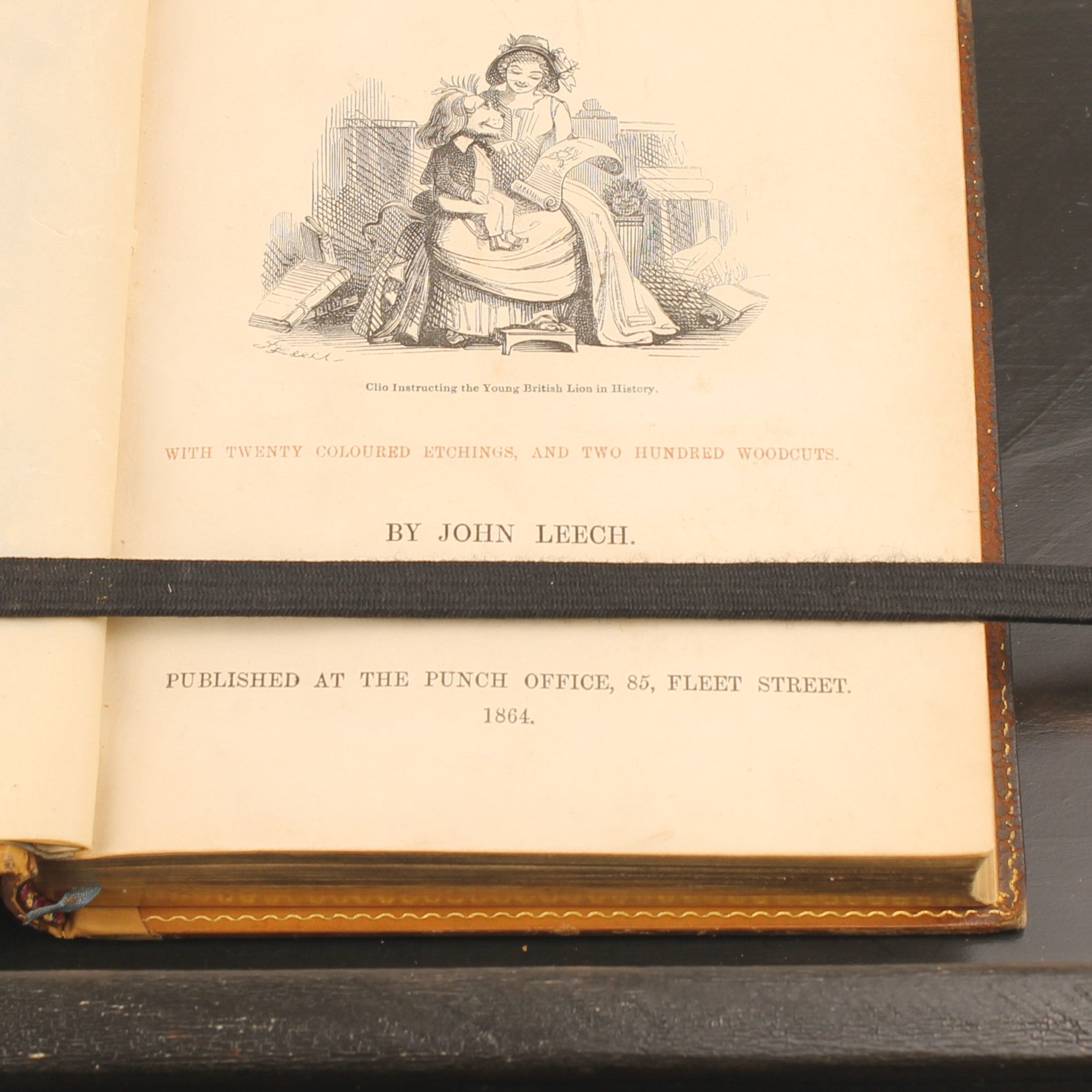 The Comic History of England (1864) – Set victorien en 2 volumes avec eaux-fortes coloriées – John Leech – Antique