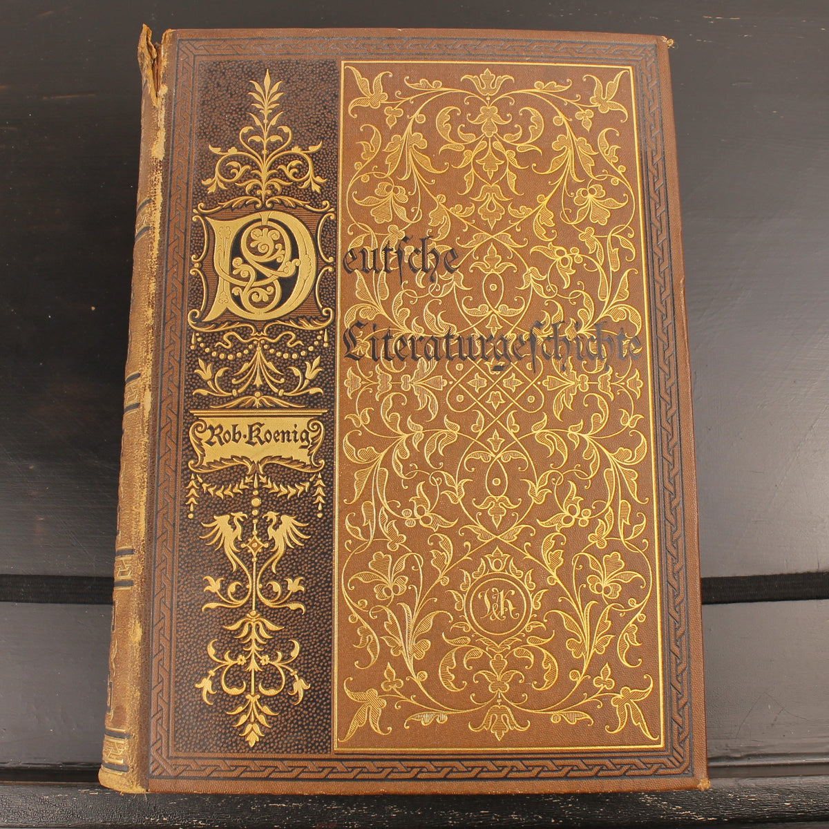 Robert Koenig - Deutsche Literaturgeschichte - Edição de Luxo com 43 Anexos - 1881