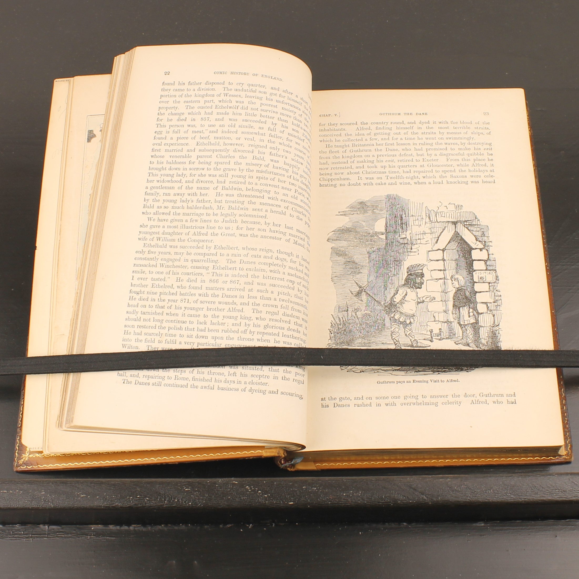 The Comic History of England (1864) – Set victorien en 2 volumes avec eaux-fortes coloriées – John Leech – Antique