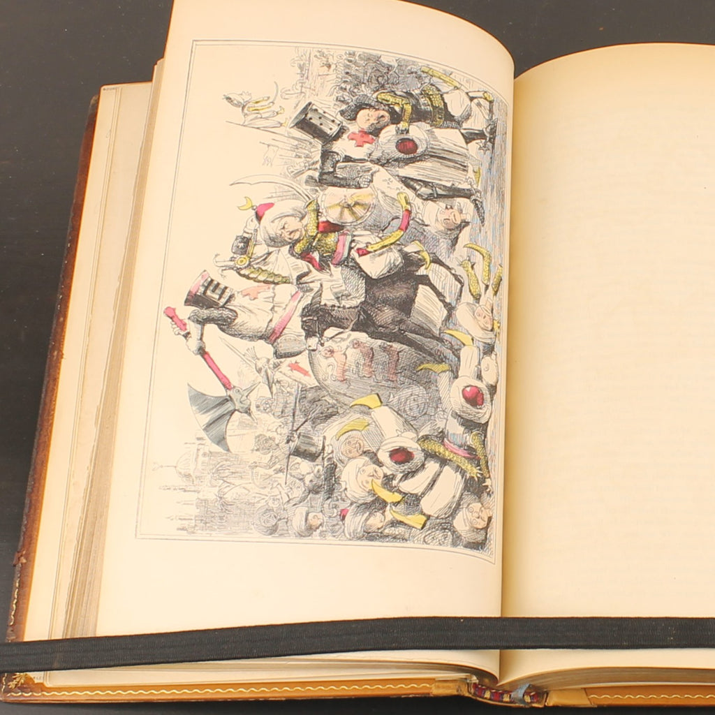 The Comic History of England (1864) – Set victorien en 2 volumes avec eaux-fortes coloriées – John Leech – Antique
