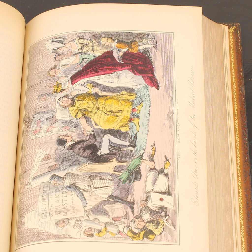 The Comic History of England (1864) – Set victorien en 2 volumes avec eaux-fortes coloriées – John Leech – Antique