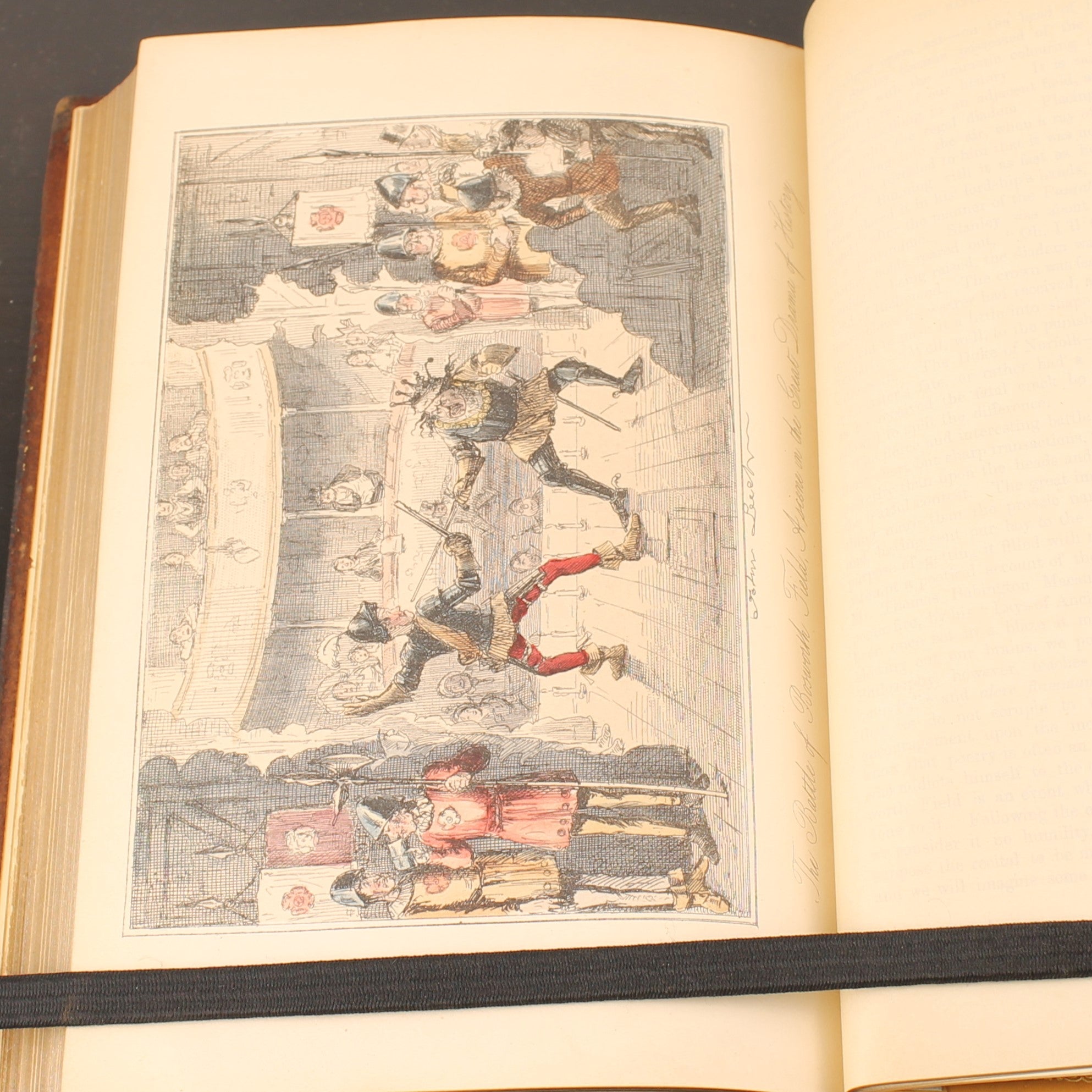 The Comic History of England (1864) – Set victorien en 2 volumes avec eaux-fortes coloriées – John Leech – Antique