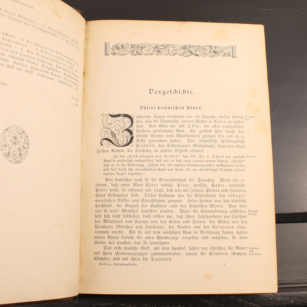 Robert Koenig - Deutsche Literaturgeschichte - Edição de Luxo com 43 Anexos - 1881
